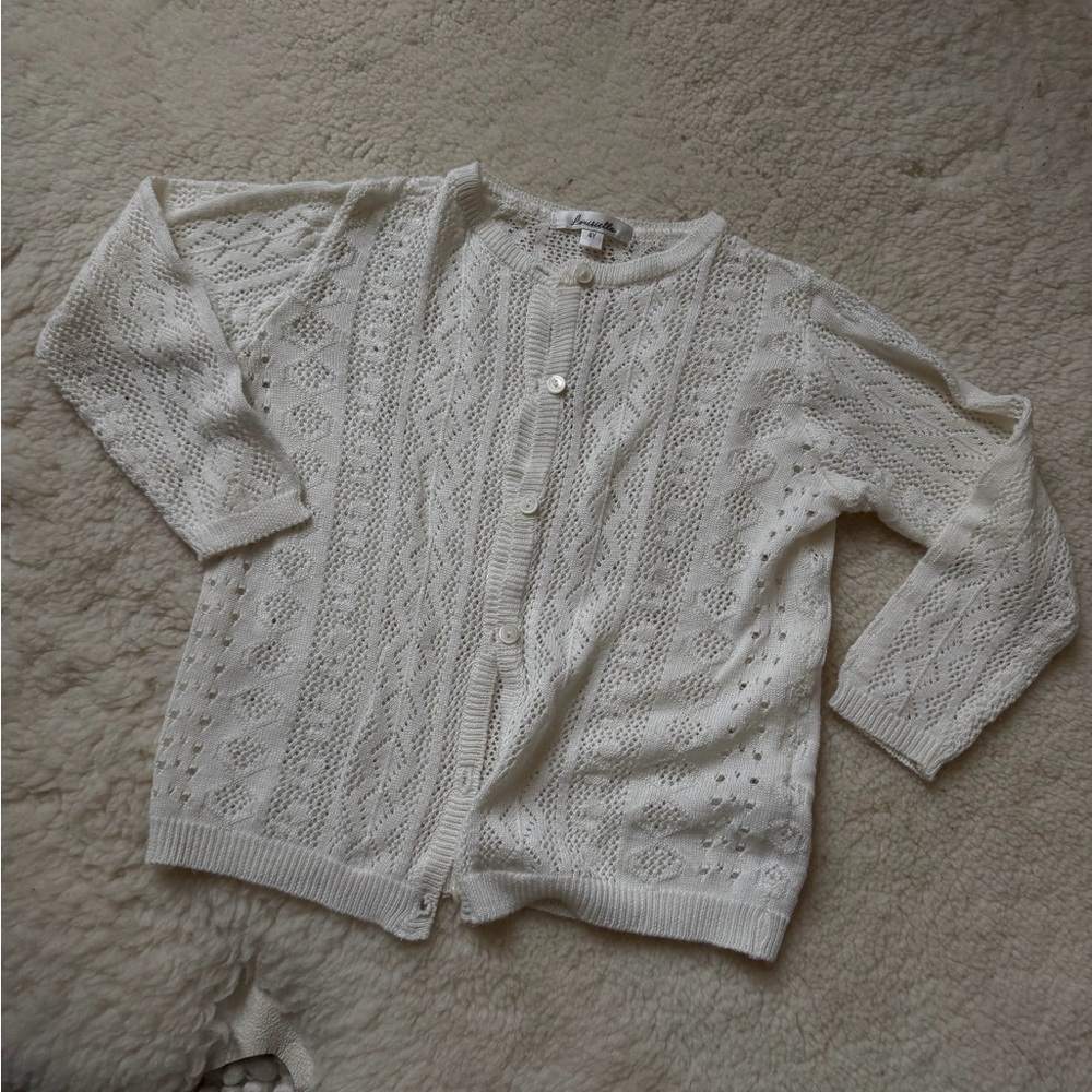 Louisella Girls Cream Sweater size 4